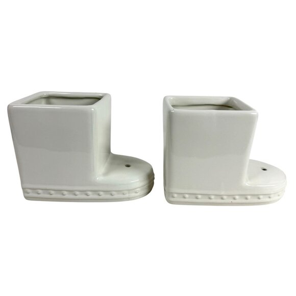 Nora Fleming Pearl Dot Square Cutie Container Stoneware Retired CC01 Lot Of 2 - Picture 4 of 10